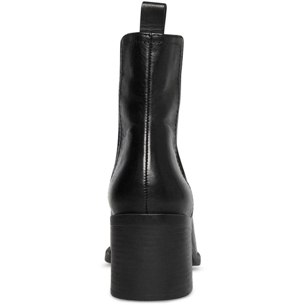 Steve Madden Womens Abriel Black Leather Pointed Toe Ankle Boots Shoes NWT - Picture 3 of 3